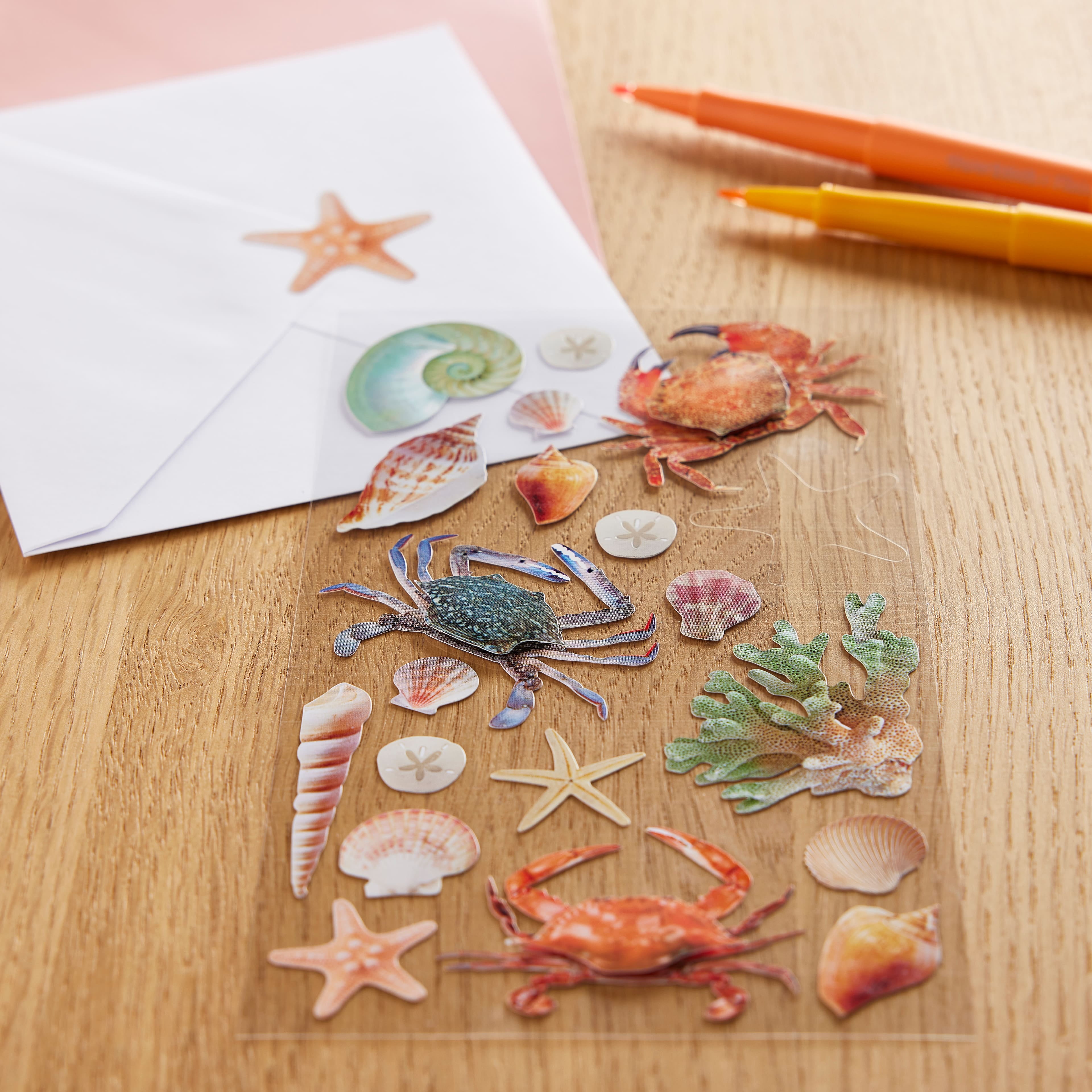 Recollections Shell Stickers, 12 Pack