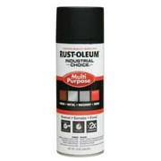 Rust-Oleum 1676830 1600 System Multi-Purpose Enamel Spray Paint, 12 oz, Liquid, Black, 12 To 15 Sq-Ft/Can