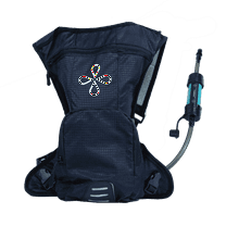 Puribag Adventure pack - 2 Liter Tactical Hydration Backpack with Survival Filter for Hiking, Camping, Cycling, and All Outdoor Activities