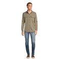 thumbnail image 2 of Burnside Men's and Big Men's Long Sleeve Utility Shirt with Pockets, Sizes M-2XL, 2 of 5