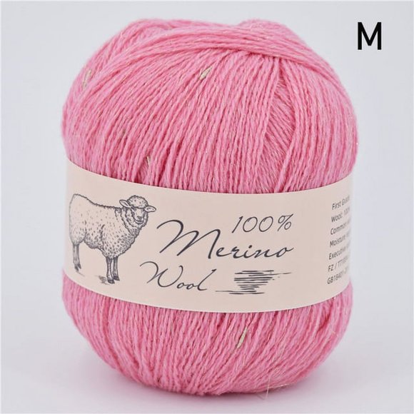 EASTIN Fil de Laine 100 % Mérinos pour Tricot, Moyen Fin, Doux, Bricolage, Tricoté à la Main, Crochet, Laine, Fil de Lait, Chapeau, Chandail, Fil de Soie 5 Pcs=250g