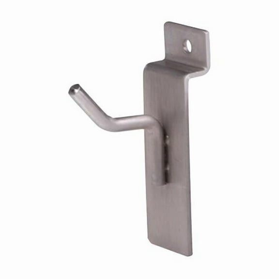 Econoco - BQSWH1SN - 1" Hook for Slatwall - Satin Nickel - - Sold in Pack of 96