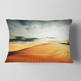 thumbnail image 2 of Designart Sahara Desert and Cloudy Sky - Landscape Printed Throw Pillow - 12x20, 2 of 5