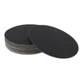 thumbnail image 1 of 50 Pcs Hojas de Lija Redondas 120 Grano con Gancho y Bucle Universales para Restauración Automotriz 180x180mm Carburo de Silicio Negro, 1 of 7