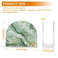 thumbnail image 3 of Acrylic Clear Cocktail Napkin Holder 2 Pack 4.1x4.9x2 inch Soft Green Marble, 3 of 9