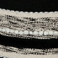 thumbnail image 7 of LR Home Small Braided Striped Indoor Round Pouf, Black/Natural, 18" x 18" x 14", 7 of 7