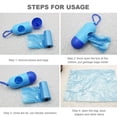 thumbnail image 4 of LNGOOR Disposable Diaper Refill Bags Pet Dog Poop Waste Bag with Dispenser and Leash Clip Portable Garbage Bags, 4 of 6