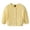 Yellow, variant on Little Girls Pointelle Cardigan Sweaters Scalloped Trim Long Sleeve Button Up Knit Outerwear Coat Lightweight Casual Fall Spring Tops for Dress Wedding School Uniform