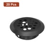 thumbnail image 3 of 25mm Circular Soffit Vent, 20 Pack Stainless Steel Round Air Vents, Black, 3 of 5