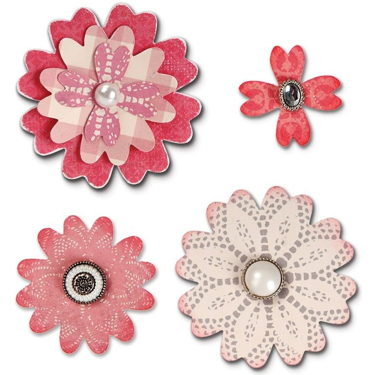 【未開封】FLOWERS CAPSULE Sizzix Bigz Die, Flower Layers With Heart Petals - Walmart.com