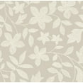 thumbnail image 2 of Mainstays Sheer Printed Grommeted Curtain, Set of 2, Beige Floral, 38” W x 95” L, 2 of 2