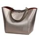 thumbnail image 1 of Sonducket Bolso práctico y duradero de PU con gran capacidad, bolsos de mujer, bolsos de hombro, bolso de mano Bolsas de mensajero y de hombro rosa plateado, 1 of 6