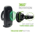 thumbnail image 4 of Cellet 2-in-1 Extra Strength Magnetic Air Vent Mount with Detachable Cradle, 4 of 10