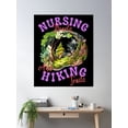 thumbnail image 2 of Nursing Hearts And Hiking Trails. More You Hike Poster Wall Art, Modern Wall Decor, 24x36 UNFRAMED, 2 of 3