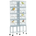 thumbnail image 3 of Bird Cage,Standing Flight Bird Cage With Rolling Stand And Slide Out Tray,Heavy Duty Metal Parrot Cage,Parrot Playstand For Large/Small Parrots Macaw Cockatiels Canary Finch Lovebirds Pigeons, 3 of 7