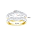 thumbnail image 3 of Round Shape White Cubic Zirconia Enhancer Guard Ring 14K Yellow Gold Ring Size - 9.5, 3 of 3