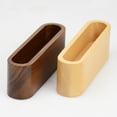 thumbnail image 4 of KALLORY Walnut Wood Card Display Case Brown 1-Pack Organizer Box for Storage and Presentation, 4 of 7