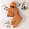 thumbnail image 2 of MEZZALL Kids Children Boys Letter Printed Pullover Hooded Sweatshirt Casual Pants Outfits Sets Breathable Baby Toddler Dailywear, 2 of 7