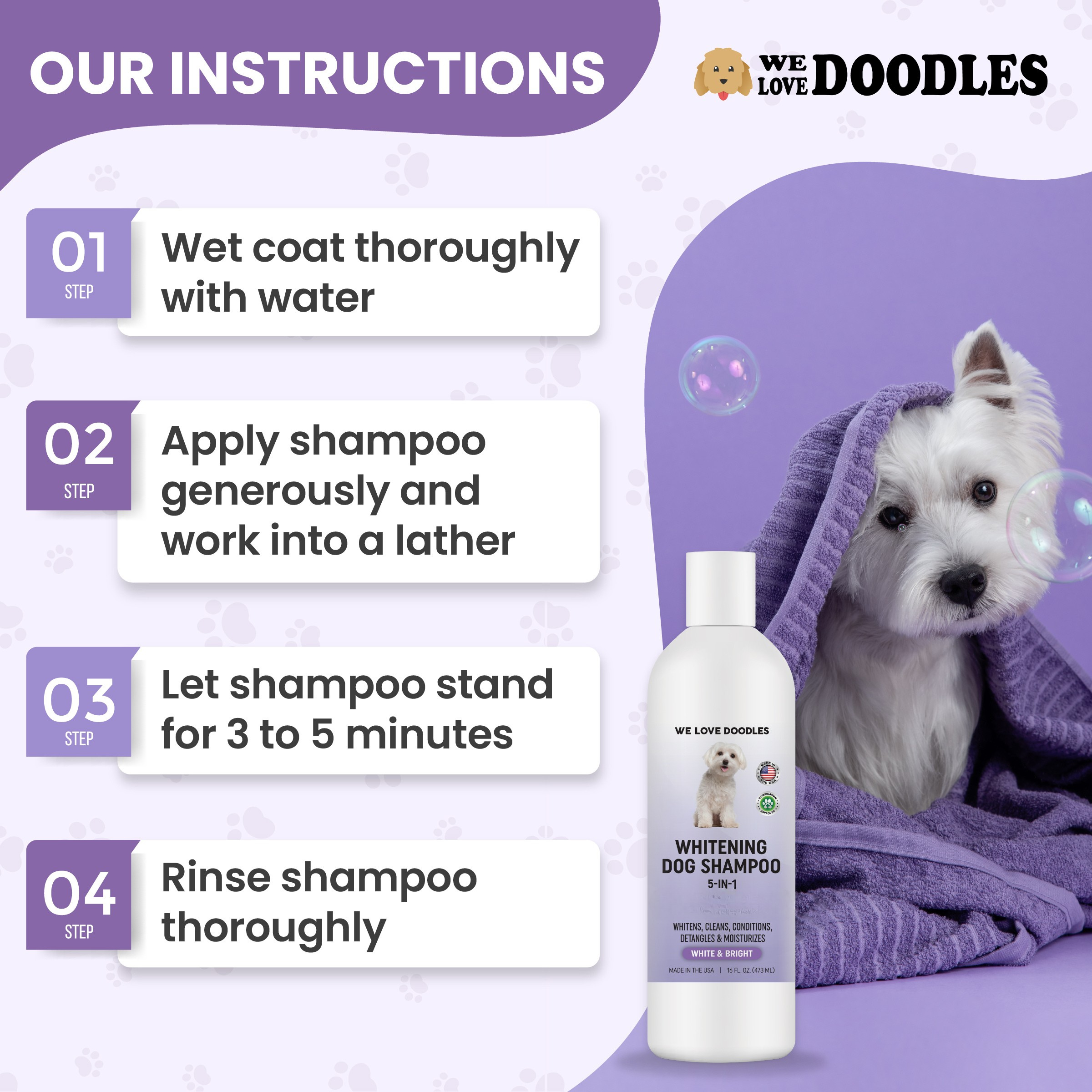 We Love Doodles Whitening Dog Shampoo photo 6