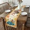 thumbnail image 2 of Fall Table Runner, Linen Tablecloth 13x72 Inch, Rustic Fall Pumpkin Maple Harvest Thanksgiving Table Runner for Fall Thanksgiving Family Party Table Decorations, 2 of 5