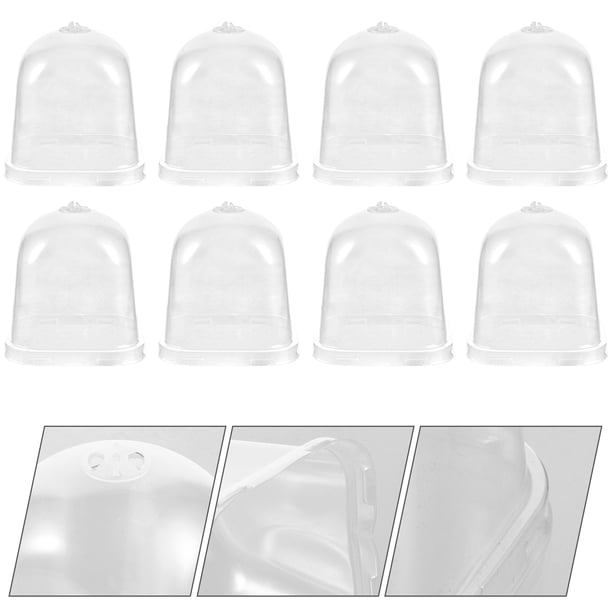 unbranded 8Ud Cubierta Transparente De Plástico Para Plantas Protector De Humedad Para Uso En Jardín Y Hogar
