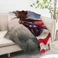 thumbnail image 7 of Kainsy American Eagle Flag Blanket, Flannel Fleece Eagle Blanket Soft Cozy Plush Fleece Blanket Gifts for Adults and Kids Plush Warm Throw Blanket for Bedroom Living Room Sofa Couch " inch(50"x60"), 7 of 7