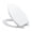 19"elongated all white plain cover, variant on BouPower Slow Close Toilet Seat,Elongated Toilet Seat,Grip-Tight Bumpers Quick-Attach Hardware,Toilet Seat Quiet Lid for Bathroom Apartment