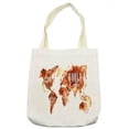 thumbnail image 1 of Rainbow Tote Bag, Multicolored Abstract Tree Seasons of the Year Inspirations Blooming Nature Imagery, Cloth Linen Reusable Bag for Shopping Books Beach and More, 16.5" X 14", Cream, by Ambesonne, 1 of 2