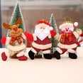 thumbnail image 4 of Christmas Pendant Santa Snowman Elk Cloth Art Dog Bear Doll Decor New Year 2024 For XMAS Tree Ornaments Children's Gifts, 4 of 5