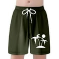 thumbnail image 5 of Gyexs Boys Swim Trunks Size 10-12 Quick Drying Beach Board Shorts Kids Floral Print Swim Trunk Swimsuit Hawaiian Beach Shorts Swim Shorts Z01-Army Green, 5 of 7