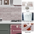 thumbnail image 6 of DEWOO 10pcs Peel and Stick Backsplash Wall Tiles, Extra Thick 3D Wall Panels, Heat & Water Resistant, Easy DIY Kitchen, Bathroom, Laundry, Fireplace & Rental Home Wall Décor (Pink, 12"×12"), 6 of 11