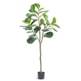 thumbnail image 1 of VEVOR Artificial Fiddle Leaf Fig Tree, 5 FT, Secure PE Material & Anti-Tip Tilt Protection Low-Maintenance Faux Plant, Lifelike Green Fake Potted Tree for Home Office Warehouse Decor Indoor Outdoor, 1 of 9