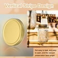 thumbnail image 3 of Uxcell 12Pcs Tapas de Lata para Conservas con Etiqueta para Tarro Mason Regular Dorado (86mm), 3 of 7