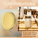 thumbnail image 3 of Uxcell 12Pcs Tapas de Lata para Conservas con Etiqueta para Tarro Mason Regular Dorado (86mm), 3 of 7