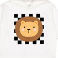 thumbnail image 3 of Inktastic Lion Zoo Animal Checkered Toddler Hoodie, 3 of 4