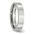 thumbnail image 6 of Auriga Stainless Steel Polished 5 mm Flat Band for Women Size 11.5, 6 of 6