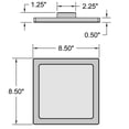 thumbnail image 3 of 20840LEDD-CH/ACR Access Lighting ModPLUS-18W 1 LED Flush Mount in Contemporary Style-8.5 Inches Wide by 0.5 Inches Tall-Chrome Finish, 3 of 3
