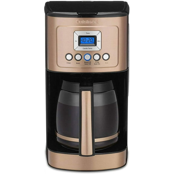 Cuisinart Coffee Maker, 14-Cup Glass Carafe, Fully Automatic for Brew Strength Control & 1-4 Cup Setting, Stainless Steel, DCC-3200CP, Copper