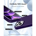thumbnail image 2 of [5 in 1 for iPhone 12 Pro Max Case 6.7 inch, with 2 Pack Screen Protector + 2 Pack Camera Lens Protector, Liquid Silicone Slim Shockproof Protective Phone Case (Dark Purple)………, 2 of 12