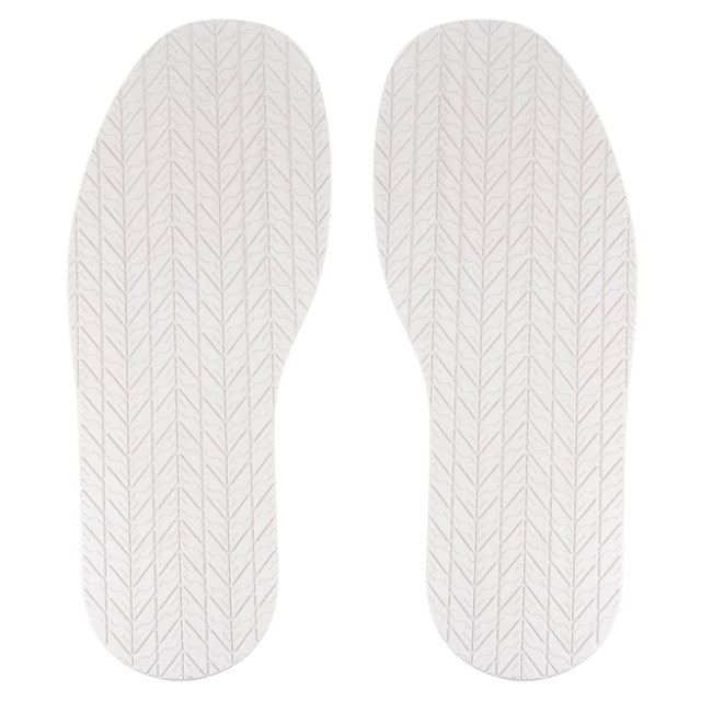 Uxcell 1 par de suelas completas de reemplazo de 3.7 mm de grosor, goma reparadora antideslizante para zapatos planos, blanca