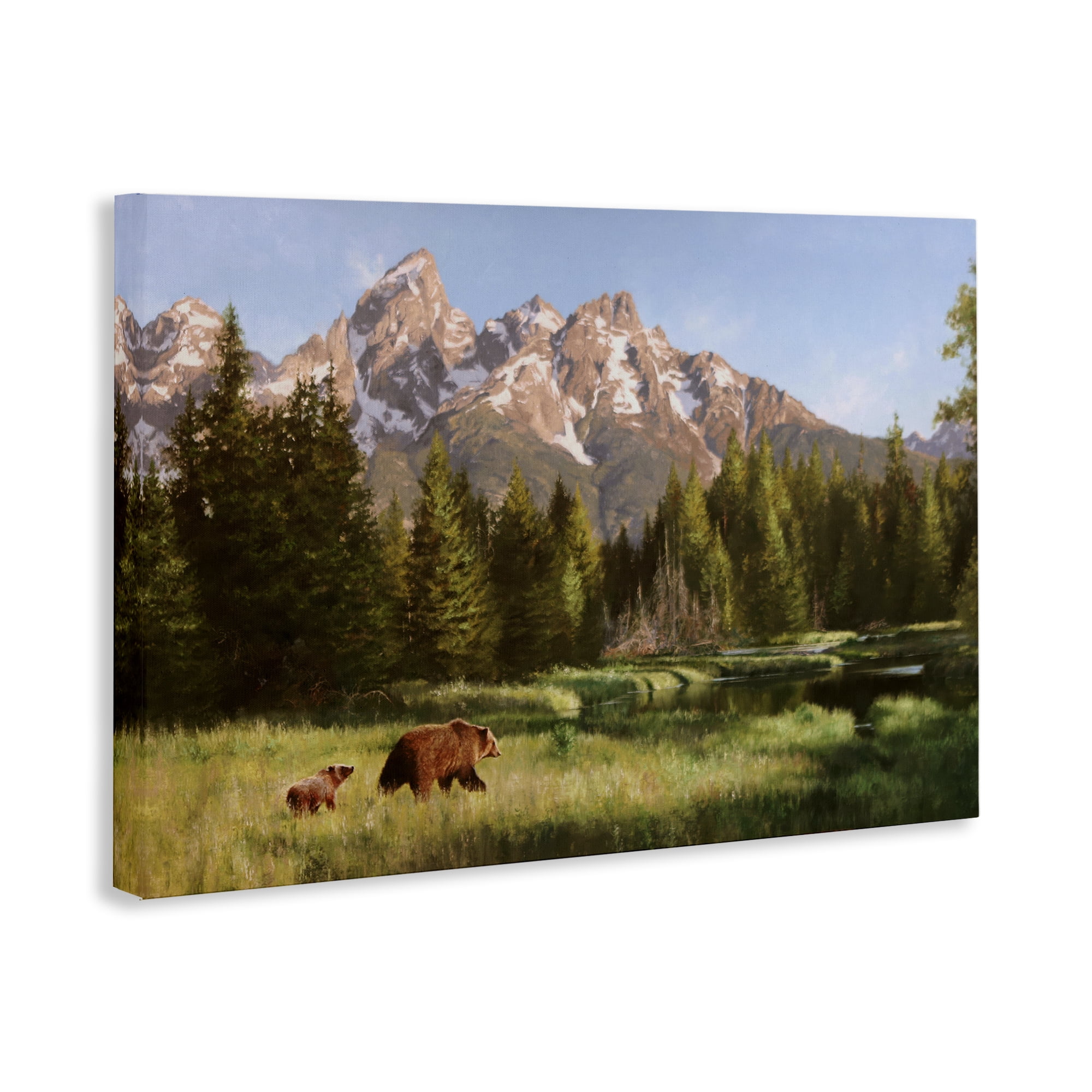 Stupell Industries Taking The Scenic Route Landscape & Nature Painting Wrapped Canvas Art Print Wall Art, 30 x 20