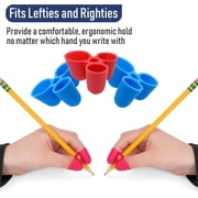 The Pencil Grip Writing CLAW Grip, Medium Size, 12 Count, Red/Blue, for Pencils and Utensils