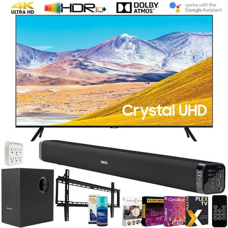 Samsung UN75TU8000 75-inch 4K UHD Smart LED TV (2020) Bundle...