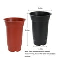 thumbnail image 3 of thinsony Résine Rond Croissant Orchidée Pot Jardin Décoratif Pots Épais Planteur Respirant pour Graines Plantes Fleurs Brique Rouge, 3 of 9