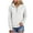 A02_White, variant on Towmus Womens Sweatshirts with Hood Half Button Collar Hoodies Drawstring Sweatshirts Hoodie Pullover Tops S-4XL