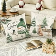 thumbnail image 7 of 4PCS Christmas Pillow Covers for Indoor Decorations 18x18" Christmas Pillowcase Santa Claus Print Pillowcase Holiday Bedroom Home Decors Cushion Cover Christmas Gifts, 7 of 7