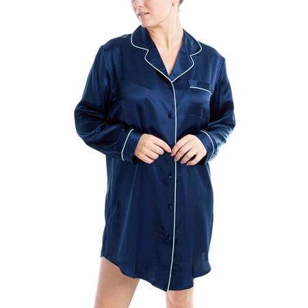 

Women s Silk Sleepwear 100% Silk Sleepshirt