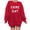 Red, variant on Wancir Football Game Day Sweatshirt for Women Graphic Print Pullover Shirt Fall Casual Crew Neck Long Sleeve Mom Shirts