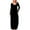 Dark Green, variant on Long Sleeve Velvet Maxi Dress for Women Scoop Neck Full Length Soft Fabric Elegant Simple Casual Wear Black 2XL