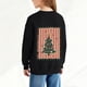 thumbnail image 5 of Cowsor Girls Sweatshirts Kids Cute Graphic Crewneck Pullover Tops Xmas Long Sleeve Holiday Shirts, 5 of 7